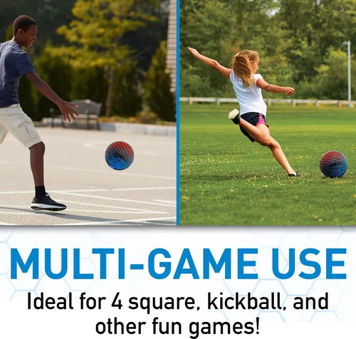 Vista 5 de Franklin Sports Pelotas de Patio de Juegos para Niños - Pelotas de Goma para Patear + Pelotas de Patio de Juegos para Niños - Ideales
