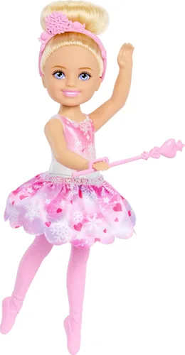 Vista 6 de Barbie Muñeca bailarina Chelsea de pelo rubio cascanueces