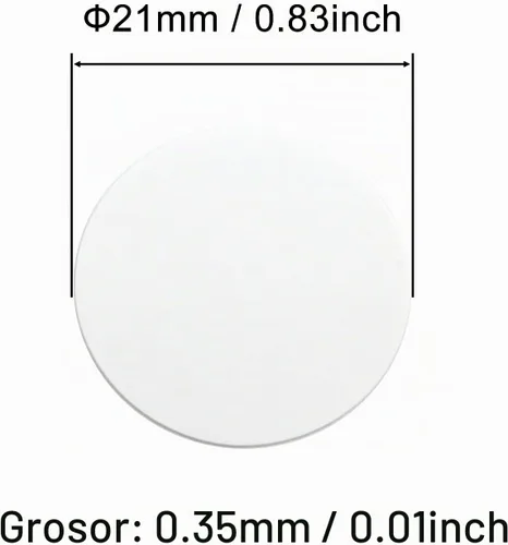 Vista 2 de Pegatinas autoadhesivas para agujeros de tornillo, tapas de cubierta de PVC, a prueba de polvo, para muebles de madera, 0.827 in, 2 hojas/108 Blanco