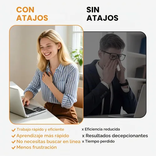 Vista 4 de Adhesivo de acceso directo de Windows – Adhesivo de vinilo de acceso directo de teclado, calcomanías de atajos de teclado de laptop, para cualquier