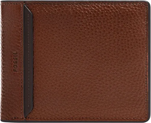 Vista 38 de Fossil Billetera plegable de cuero para hombre con ventana de identificación abatible para hombres