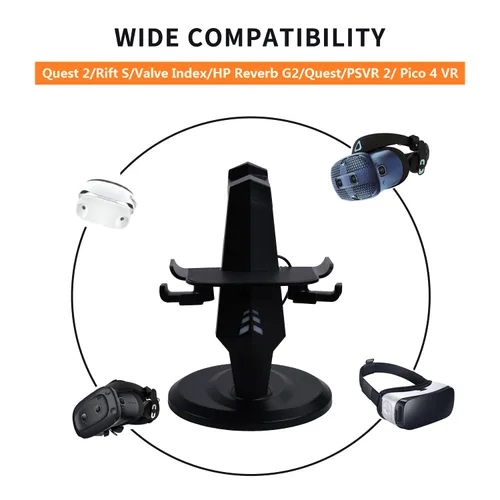 Vista 7 de TechKen VR Face Pad for Oculus Quest 2 and Charging Station for Quest 2