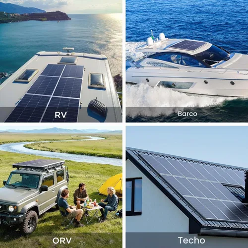 Vista 9 de Panel solar de 800 W, 8 paneles solares de 100 vatios con diseño de alto rendimiento, módulo fotovoltaico monocristalino de alta eficiencia, ideal