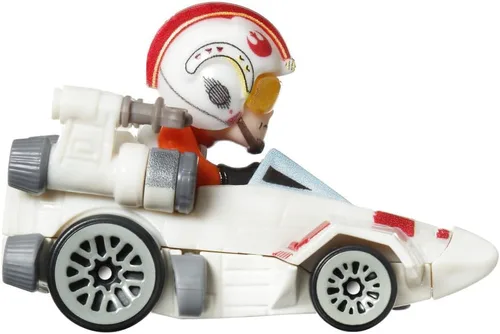 Vista 3 de Hot Wheels Racer Verse Luke Skywalker - Coche de juguete para niños a partir de 3 años Regalo para niños y coleccionistas, HKC07