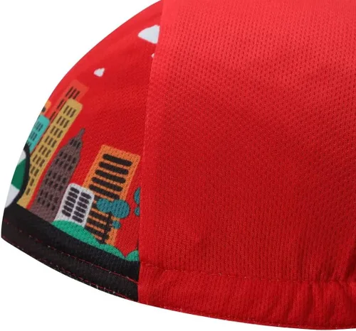 Vista 2 de Bikingbros Divertida gorra de ciclismo Calavera de poliéster Casco de ciclismo Forro de casco de ciclismo transpirable y absorción de sudor