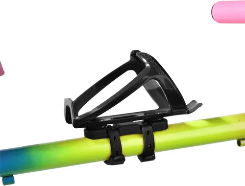Vista 5 de Jaulas para botellas de bicicleta, soporte de botella de bicicleta de plástico con base de montaje de jaula (negro)