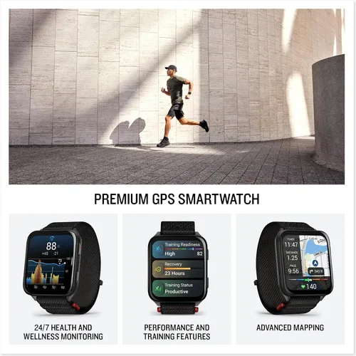 Vista 2 de Garmin Venu X1 - Reloj inteligente GPS delgado y ligero, color negro, pantalla AMOLED, funciones avanzadas de salud y fitness, seguimiento