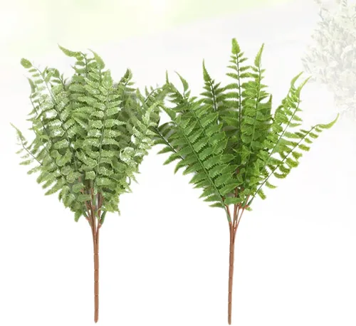 Vista 8 de ABOOFAN 6pcs Realistic Faux Fern Leaves Artificial Plant for Centerpieces Decor Greenery for Holiday Trees