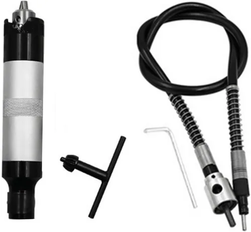 Vista 10 de Accesorio adaptador de eje flexible de 0.012-0.157 in, portabrocas de extensión de taladro flexible para herramienta de amoladora giratoria