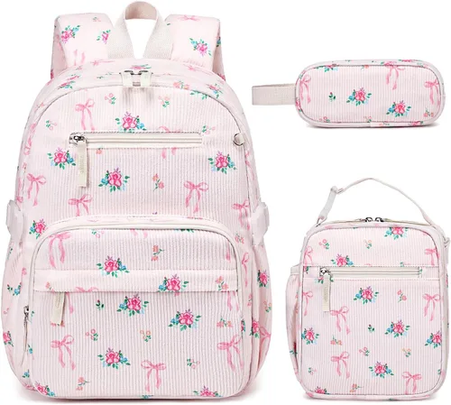 Vista 13 de JUEGO DE 12 MOCHILAS Lazo Floral Beige