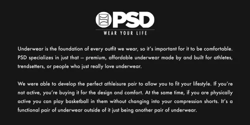 Vista 5 de PSD Men's Space Jam Print Boxer Briefs - 7 Inch Inseam Breathable, Supportive Men's Underwear with Moisture-Wicking Fabric
