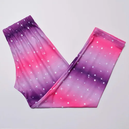 Vista 4 de QPANCY Conjunto de pijamas a juego para niñas y muñecas, pijamas de manga larga para otoño e invierno