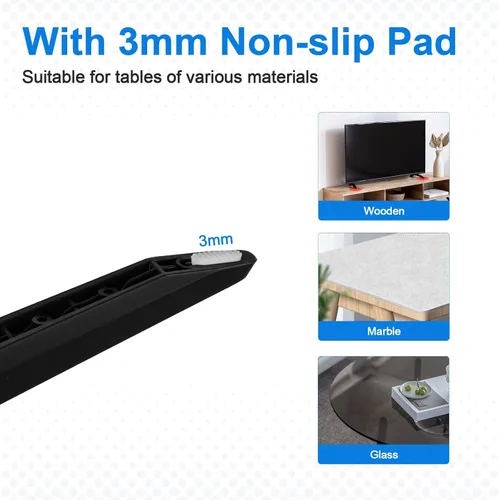Vista 5 de Reemplazo de patas de soporte de TV para LG 49 50 55 pulgadas 49UJ6300 49LJ5550 49UK6300 50UJ6300 50UK6300MEZ64114730 55UK6500 55UK6300 55UM6900 55