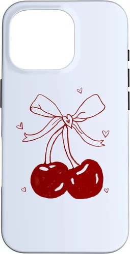 Vista 20 de Cherri Ties Baby Blue Cherry Bow Case for iPhone 17