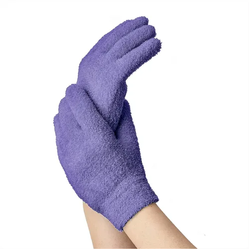 Vista 7 de NatraCure Mangas y Guantes de Gel Hidratante para Talón y Manos - Lavanda (para Piel Seca, Manos, Pies y Cutículas)