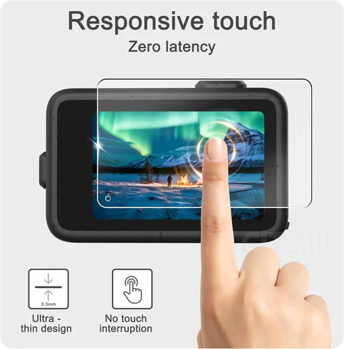 Vista 5 de FiTSTILL Protector de pantalla para Go Pro Mission 1 Pro/Go Pro Mission 1