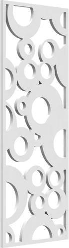 Vista 117 de 9 3/8"W x 24 3/8"H x 1/4"T Farwell Decorativos Paneles de Pared de Madera Calado, Hickory
