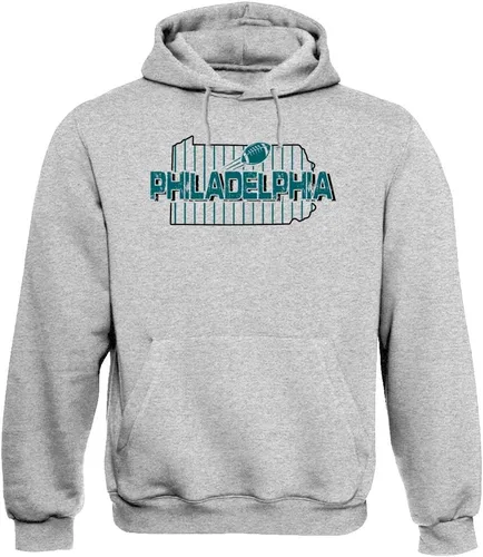Vista 11 de Xtreme Apparrel Team Field Map Men's Hoodie Sweatshirt for Football Fans