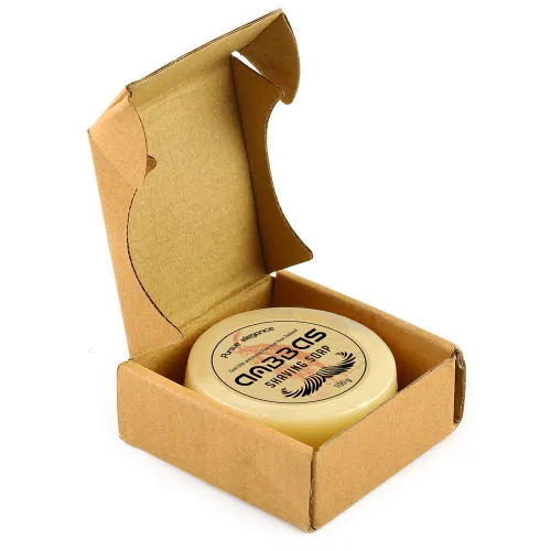 Vista 3 de Anbbas Jabón de afeitar leche de cabra 3.53 oz para barbero barbero tradicional afeitado húmedo (1 unidad, 3.5 oz) Foam Women Body Hair Removal