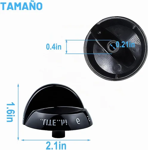 Vista 2 de 316220009 Perilla de quemador para Frigidaire AP4322122 PS1991531 (paquete de 4)