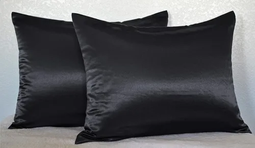 Vista 2 de Creativa y colorida brillante satin de imitación / Funda de Almohada, Multicolor