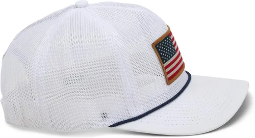 Vista 8 de Paramount Outdoors Gorra All Mesh Breeze de bandera estadounidense malla aplastable gorra de cuerda para sombrero de camionero