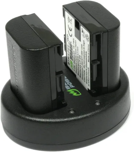Vista 3 de Wasabi Power Cargador de batería dual para Canon LP-E6, LP-E6N, LP-E6NH, LP-E6P y Canon EOS 5D Mark II/III/IV, EOS 5DS, 5DS R, EOS 6D Mark II, EOS