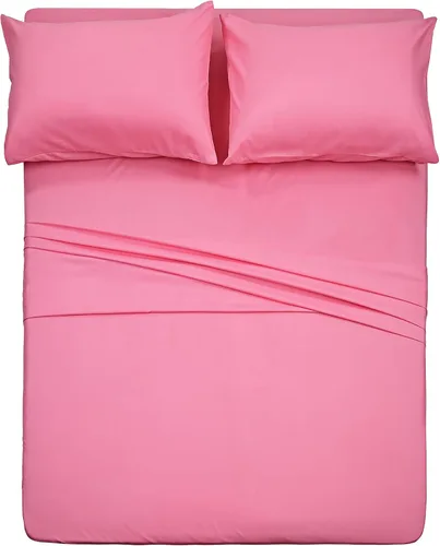 Vista 44 de Juego de sábanas de diseño estampado clásico - Juegos de sábanas con bolsillo profundo ultra suave y transpirable., Microfibra, Celeste (Baby Blue)