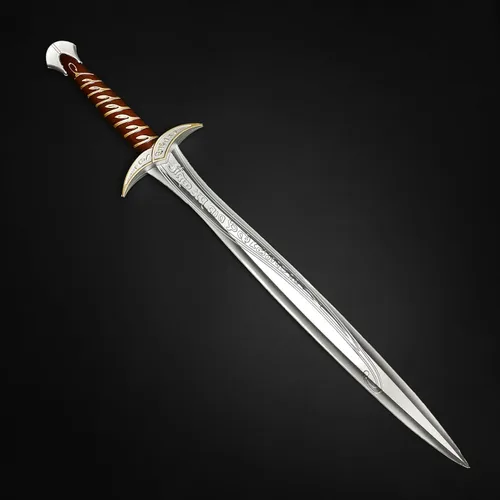 Vista 2 de Sting - Espada corta de espuma medieval para disfraz de Halloween, perfecta para convenciones de regalos de Navidad