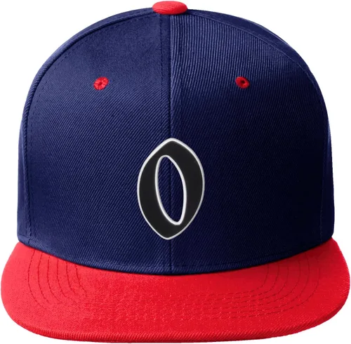 Vista 152 de Daxton Gorra clásica con visera de billete plano con letras del alfabeto inglés antiguo de la A a la Z
