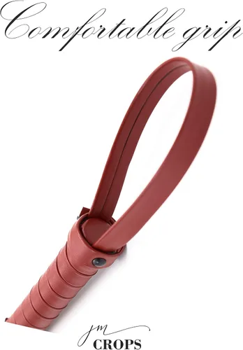 Vista 7 de Juego de látigo de cuero para caballo de 20 pulgadas y 18 pulgadas, látigo de cuero, cultivo de caballo, látigo rojo para montar a caballo, látigo