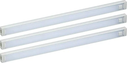 Vista 5 de PureOptics LED Kit debajo del gabinete con sensor de movimiento, luces de acento de cocina regulables, instalación sin herramientas, blanco frío