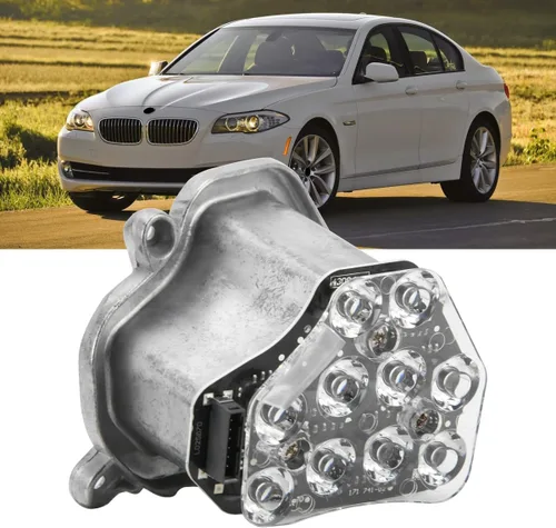 Vista 11 de Módulo LED de señal de giro izquierdo, lado del conductor, compatible con BMW Serie 5 F10 F11 F18 2009-2013 (sustituye a 63117271901)