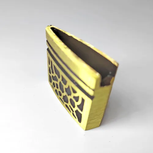 Vista 4 de Espada samurái de latón, virola Habaki para Katana japonesa Wakizashi Tanto espada accesorios de espada de bricolaje (latón-2)