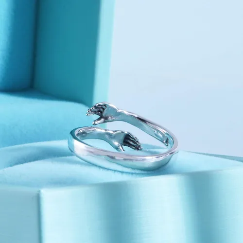 Vista 4 de Helen de Lete Anillo ajustable de plata de ley 925 original Come to My Arm, Plata de ley, NA
