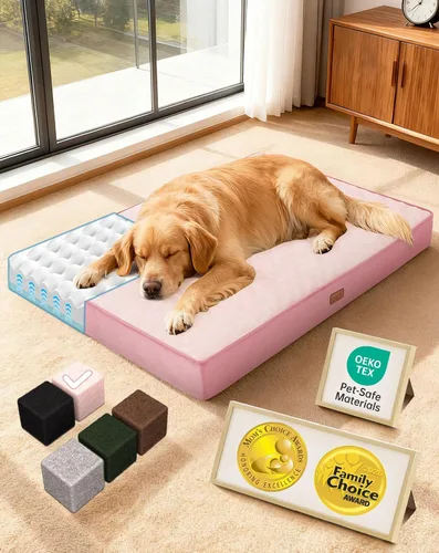 Vista 30 de OhGeni Cama ortopédica para perros pequeños, espuma viscoelástica 01-gris