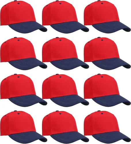 Vista 29 de Falari - 12 unidades de gorras de béisbol, lisas y de tamaño ajustable, venta al por mayor Verde militar