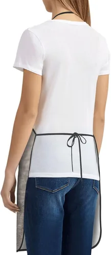 Vista 4 de Delantales de chef, diseño de ardilla con diseño de flores, diseño de animales y flores, delantales impermeables para mujeres, hombres, cocina