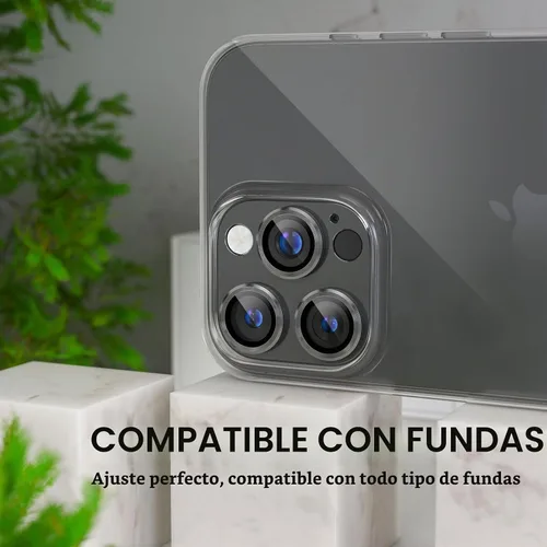 Vista 4 de Choiche Compatible con iPhone 16 Pro/iPhone 16 Pro Max, protector de lente de cámara brillante con protector de pantalla de lente de vidrio templado