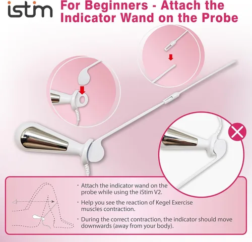 Vista 3 de Sistema de estimulación de incontinencia Everyway - iSTIM V2 Kegel Trainer Estimulador de incontinencia para control de vejiga y terapia muscular