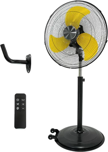 Vista 9 de HiCFM Ventilador de pedestal de 20 pulgadas, inclinación de 50°, 3 velocidades, 5000 CFM, ventilador de pie de alta velocidad con motor potente