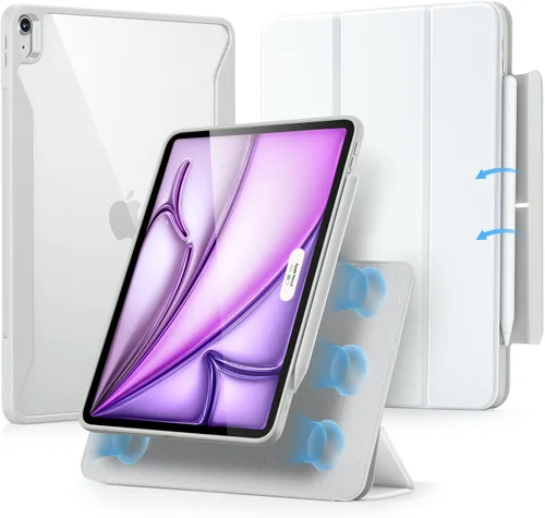 Vista 21 de ESR Funda para iPad Air de 11 pulgadas M3/M2 (2025/2024), Funda para iPad Air de 5ª/4ª generación (2022/2020) de 10.9 pulgadas con soporte