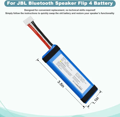 Vista 6 de para JBL Flip 4 Reemplazo de batería: Altavoz Bluetooth Batería Flip4