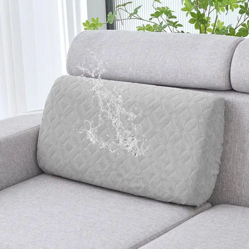 Vista 23 de Genina Fundas de cojín para sofá impermeables, fundas elásticas para sofá seccional, funda de cojín lavable, antideslizante, con parte inferior