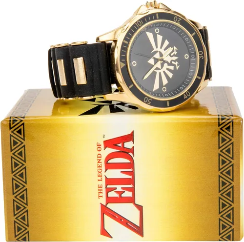 Vista 4 de Accutime Reloj Zelda Triforce con banda de goma