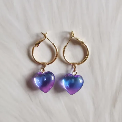 Vista 7 de Xeahung 12 colgantes en forma de corazón, cuentas de cristal de cristal para hacer joyas, pulseras, aretes, collares, adultos, proyectos