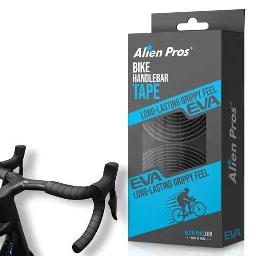 Vista 13 de ALIEN PROS Cinta de manubrio de bicicleta EVA (juego de 2) verde Bianchi - Mejora el agarre de tu bicicleta con esta cinta para manillar