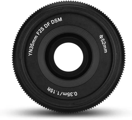 Vista 6 de YONGNUO YN35mm F2S DF DSM Auto Focus Gran Angular Lente Prime para Sony, F2 Gran Apertura Full Frame APS-C para Sony E Mount Cámara Negro