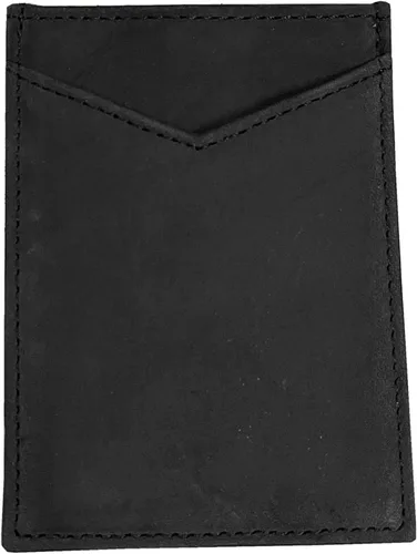 Vista 2 de Harley-Davidson B&S bolsillo frontal bolsillo dinero clip cartera de cuero - negro