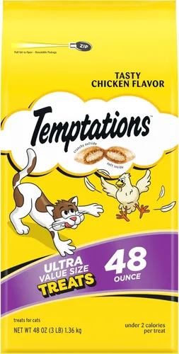 Vista 15 de Golosinas Temptations clásicas para gatos, empaque múltiple, Negro